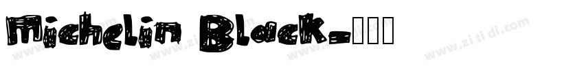 Michelin Black字体转换
